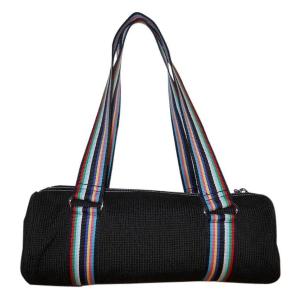 The Sak 10th Anniversary Black Shoulder Bag with Multicolor Strap Pre-Loved
